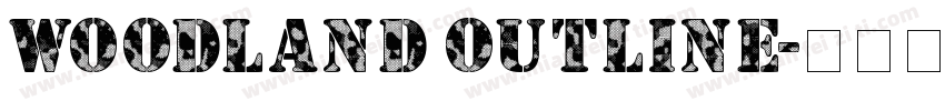 Woodland Outline字体转换